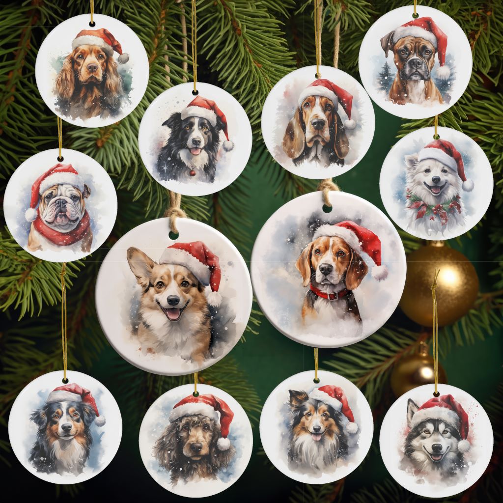 Medium Dog Ornaments